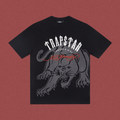 Trapstar Panther & Red Script Graphic Tee - Black